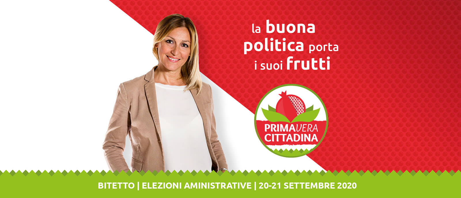 Logo PrimaVera Cittadina 2020 con visual e claim